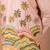 Onion pink embroidered cotton silk kurta bundi set