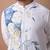 Off white foam painted embroidered cotton silk kurta set
