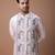 Powder pink embroidered cotton silk kurta set