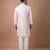 Powder pink embroidered cotton silk kurta set
