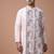Powder pink embroidered cotton silk kurta set