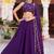 Stunning Purple Sequins Silk Festival Wear Lehenga Choli with Dupatta
