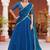 Glamorous Blue Sequins Art Silk Wedding Wear Lehenga Choli