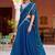 Glamorous Blue Sequins Art Silk Wedding Wear Lehenga Choli