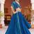 Glamorous Blue Sequins Art Silk Wedding Wear Lehenga Choli