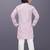 Pink cotton thread embroidery work kid's kurta pyjama