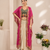 Designer draped skirt set with sequins shrug & tube blouse
