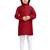 Red viscose sequins embroidery work kid's kurta pyjama
