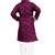 Wine soft cotton sequins work work kid's kurta pyjama