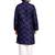 Blue soft cotton sequins work work kid's kurta pyjama