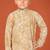 Yellow viscose rayon embroidered work kid's kurta pyjama