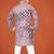 Purple viscose rayon embroidered work kid's kurta pyjama