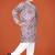 Purple viscose rayon embroidered work kid's kurta pyjama