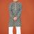Grey viscose rayon embroidered work kid's kurta pyjama
