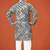 Grey viscose rayon embroidered work kid's kurta pyjama