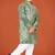 Green viscose rayon embroidered work kid's kurta pyjama