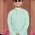 Light blue cotton chikankari work work kid's kurta pyjama