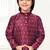 Wine jacquard woven work kid's kurta pyjama