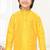 Yellow jacquard woven work kid's kurta pyjama