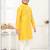 Yellow jacquard woven work kid's kurta pyjama