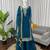 Royal blue georgette thread with sequin palazzo suit