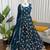 Blue silk blend thread with sequin anarkali suit