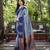 Grey zari woven Art silk saree with blouse