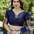Grey zari woven Art silk saree with blouse