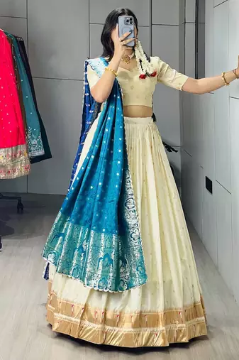 FIROZI PAITHANI silk blend lehenga CHOLI