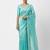 New Designer Space Silk Saree with Elegant Zarkan Diamond Work Saree With Blouse Set For Women's