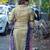 grey ajrakh a-line dress