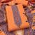 Orange jamdani silk blend dress material