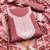 Pink jamdani silk blend dress material