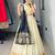 NAVY BLUE silk blend ZARI LEHENGA CHOLI