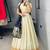 NAVY BLUE silk blend ZARI LEHENGA CHOLI