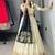 NAVY BLUE silk blend ZARI LEHENGA CHOLI