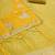 Yellow jamdani silk blend dress material