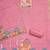 Pink jamdani silk blend dress material