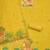 Yellow jamdani silk blend dress material