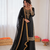 Black georgette thread with sequin palazzo suit