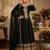 Black premium silk embroidered suit set with silk dupatta