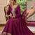 Wine premium silk embroidered suit set with silk dupatta