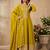 Yellow premium silk embroidered suit set with silk dupatta
