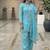red satin kurta palazzo dupatta set