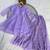 lavender silk blend kurti palazzo dupatta set for women