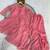 peach silk blend kurti palazzo dupatta set for women