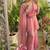 peach silk blend kurti palazzo dupatta set for women