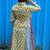 yellow handblock printed dress