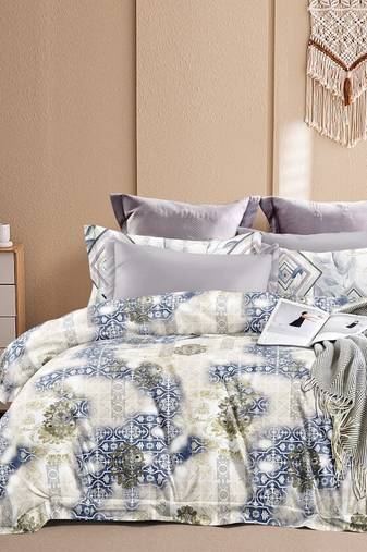 Glory super king size flat bedsheet with two pillow covers