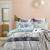 Glory super king size flat bedsheet with two pillow covers